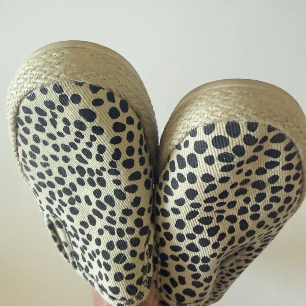 Esprit Nadine leopard print espadrille slip-on flats Womens Size 8M